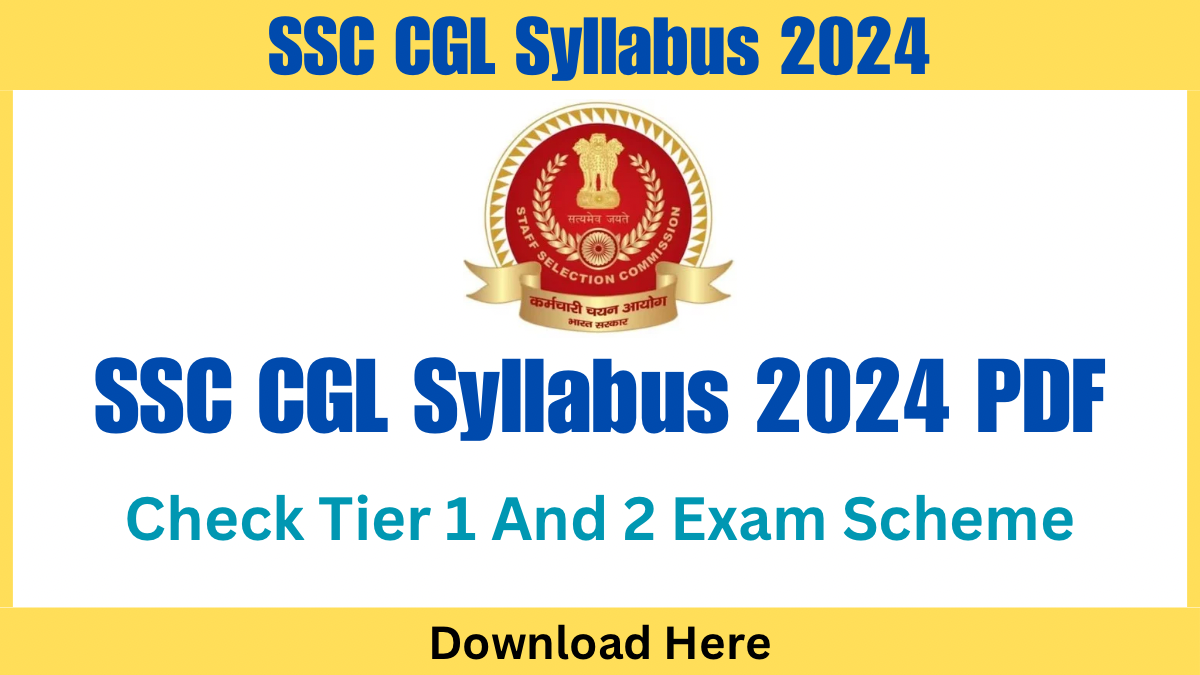 SSC CGL Syllabus 2024 PDF