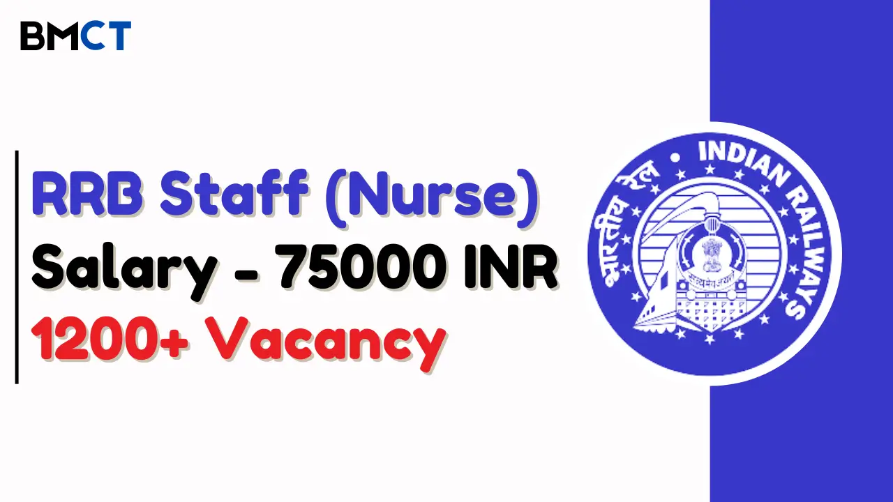 RRB Staff Nurse Recruitment 2024