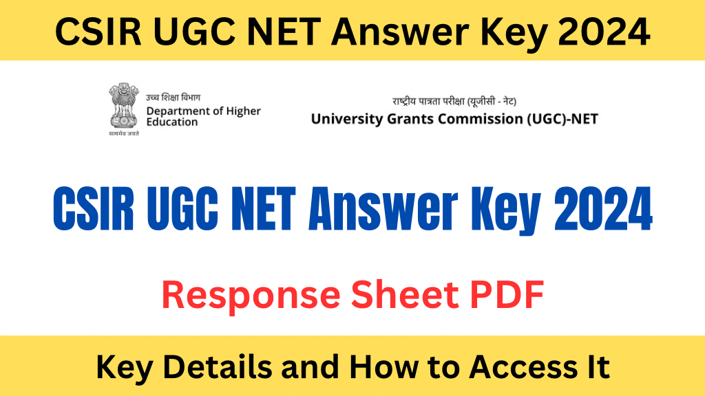 CSIR UGC NET Answer Key 2024